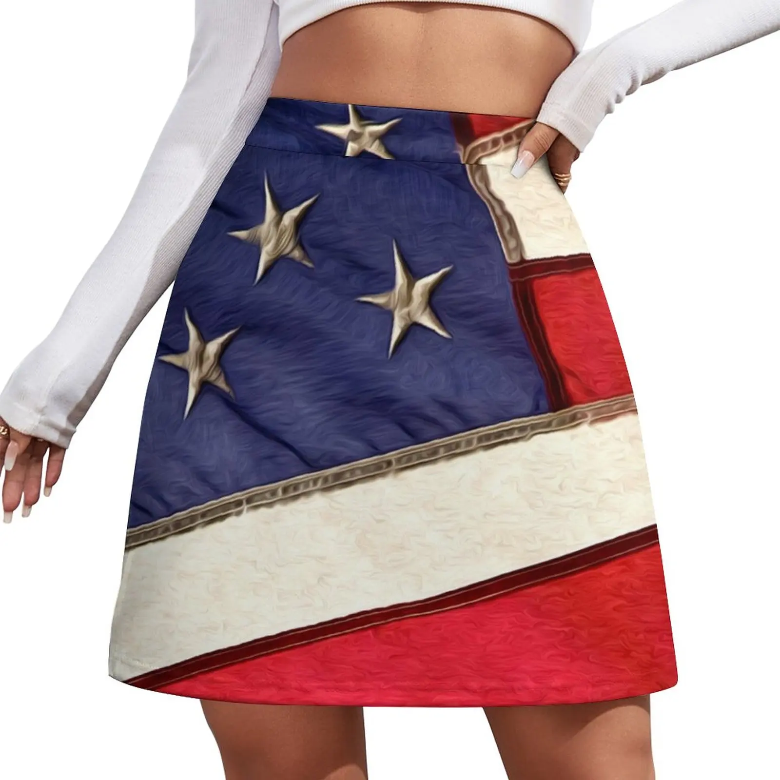 Patriotic American Flag Mini Skirt midi skirt for women skirts for womens 2023 korean fashion