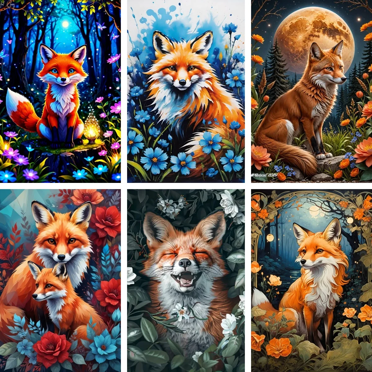 

Diamond Painting 5D Red Fox Woodland Animal Poster Mosaic Rhinestone Art Cross Stitch Embroidery Kit DIY Rustic Nature Decor