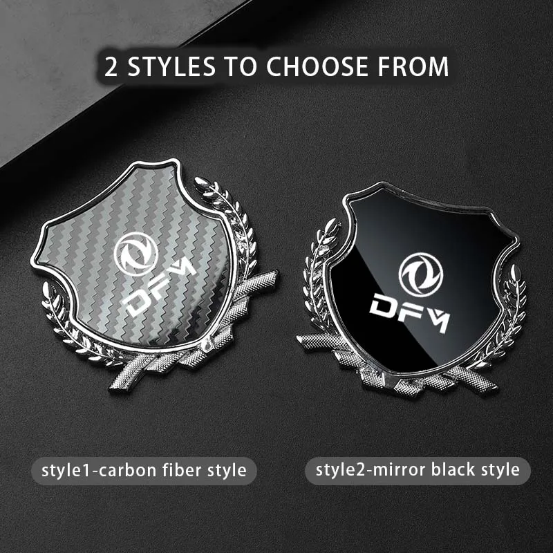 Car Side Modification Sign Triangular Metal Sticke For Dongfeng DFM A30 K01 K02 H30 S30 Forthing 4 SX6 AX7 T5 EVO Accessories