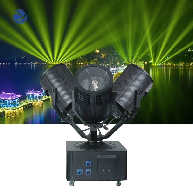 

1000W 2000W Three Head Waterproof Search Light Rotating Outdoor Sky Rose Searchlights