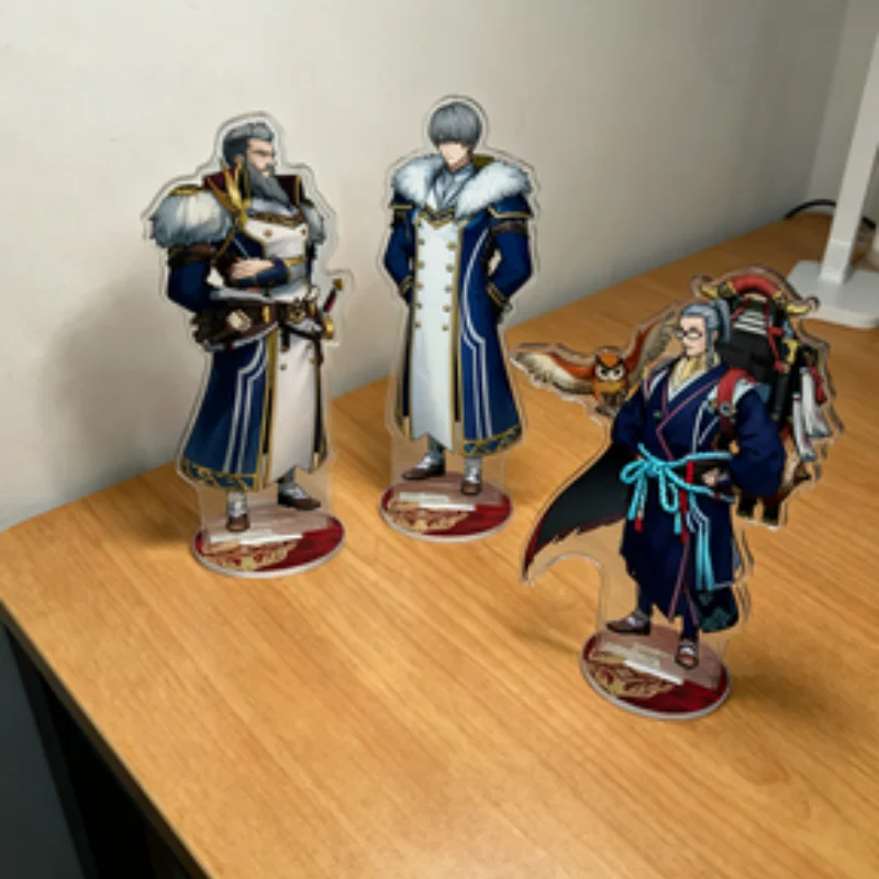 

Game Monster Hunter HD Acrylic stand standing office decoration item decorative accessory collectibl Handsome hunter plaque 6CM