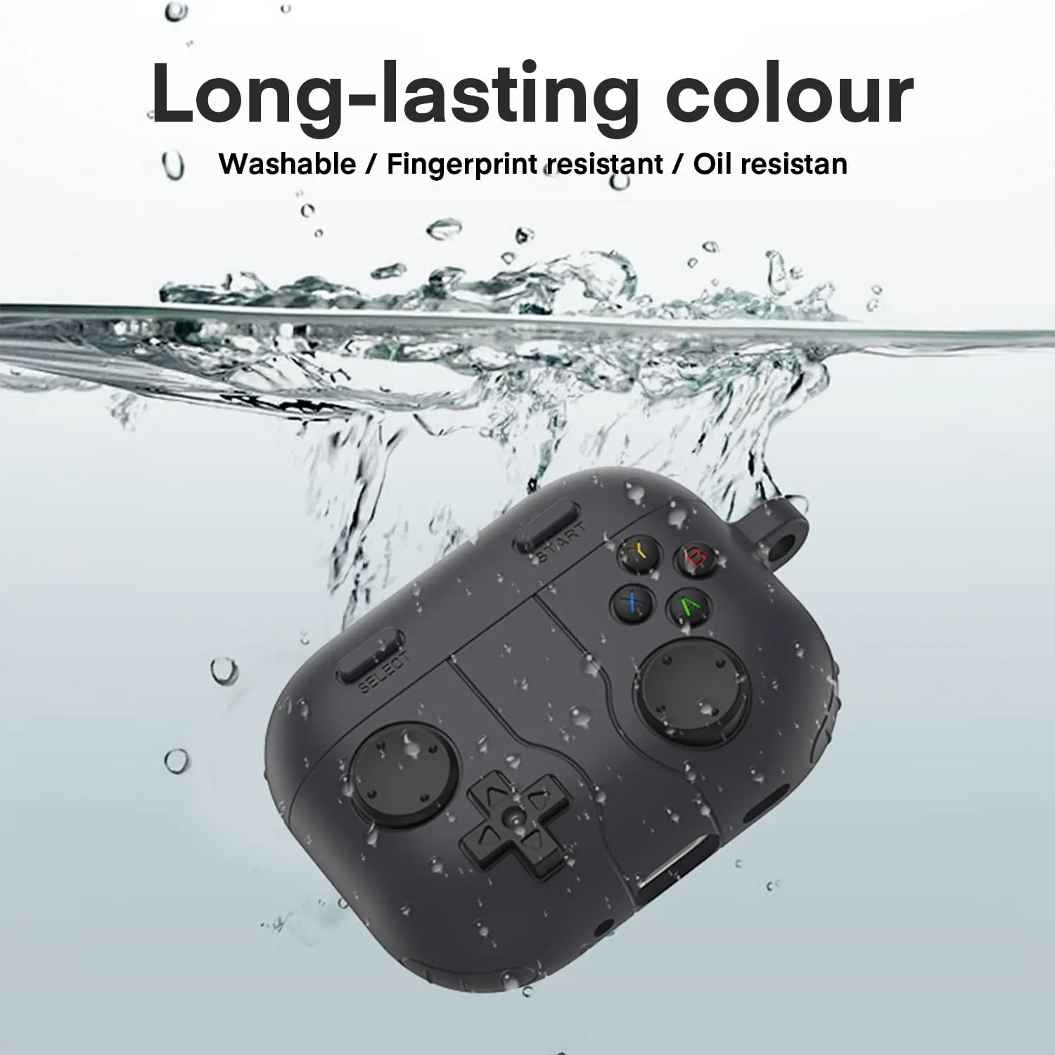 حافظة من السيليكون الناعم لأجهزة AirPods Pro 3 بتصميم مشغل الألعاب الواقية المقاومة للصدمات مع سلسلة مفاتيح لأجهزة Airpods Pro 3 #6