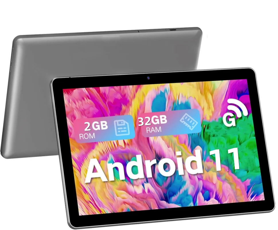 10.1 INCH T10 Android 11 AT1011 Dual Camera Type-C WIFI 1280 X 800 IPS Screen 2GB RAM 32GB ROM Phone Call Tablet PC Quad-Core