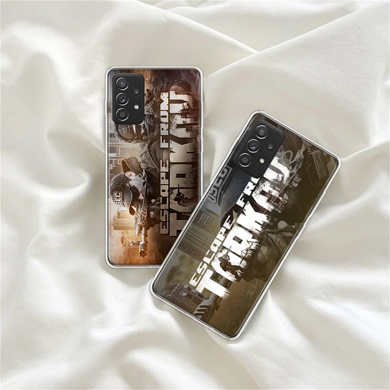 Escape From Tarkov Phone Case For Galaxy S23 S20 S21 FE Plus Samsung S24 S22 Ultra TPU Pattern S10 S10E S9 S8 S7 Edge Cover Soft