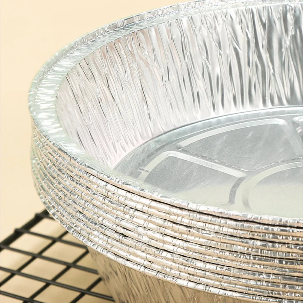 

10Pcs 7/8 Inches Disposable Aluminum Tin Foil Baking Pans Non-Stick Practical Baking Cup Tray Food Grade Cupcake Mold Cakes