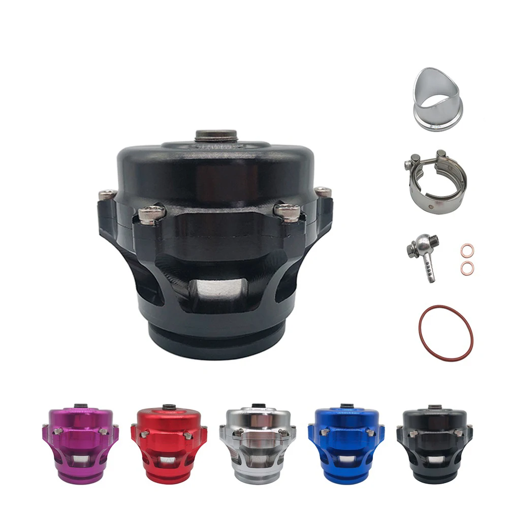 OYOTE Universal 50mm V-Band Blow Off Valve BOV Q Typer With Weld On Aluminum Flange O-Ring Clamp With Logo