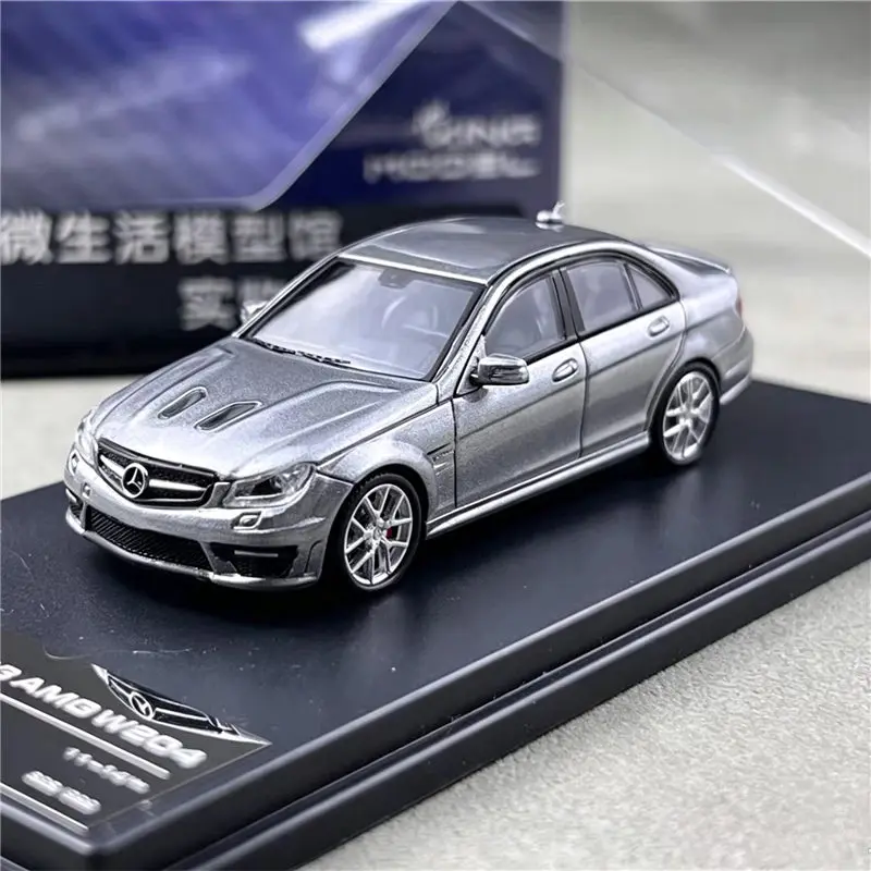 1:64 C-Class C63 W204 Alloy Coupe Sports Car Model Diecast Metal Classic Luxy Vehicles Car Model Simulation Collection Kids Gift