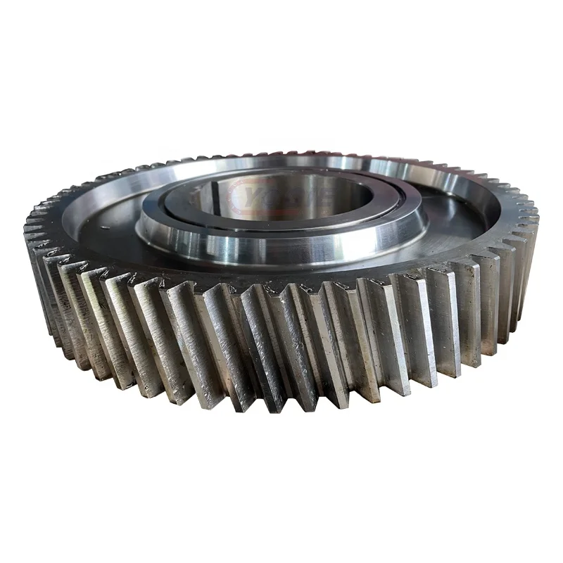 Luoyang Yogie OEM Large Diameter Steel engranaje conico helicoidal double helical gear