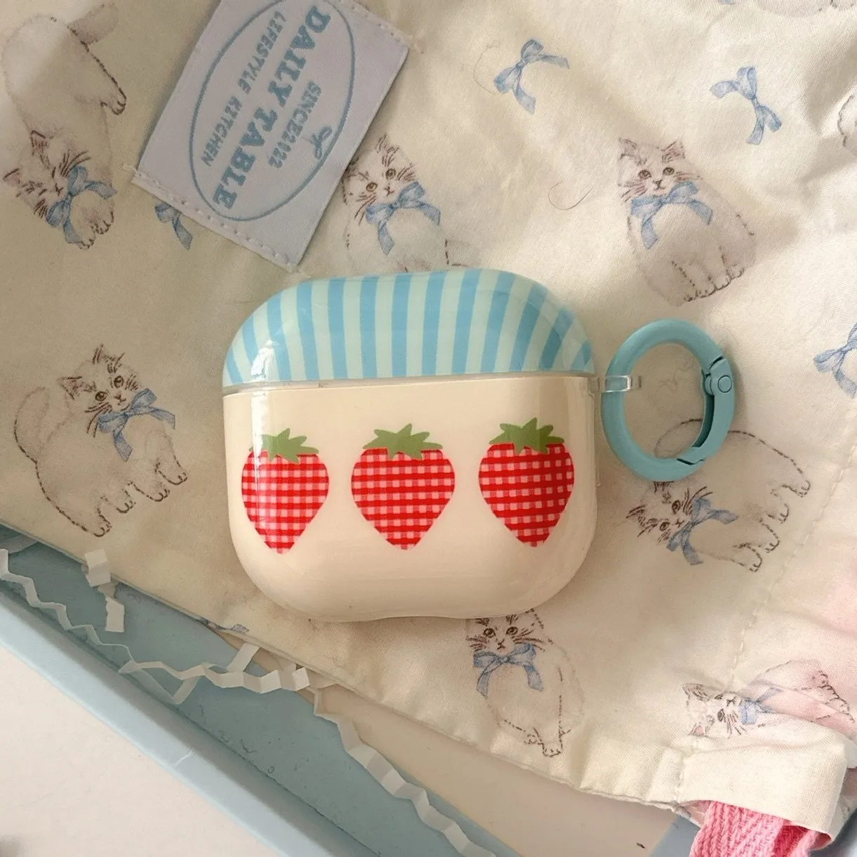 Blue Grid Three Str…