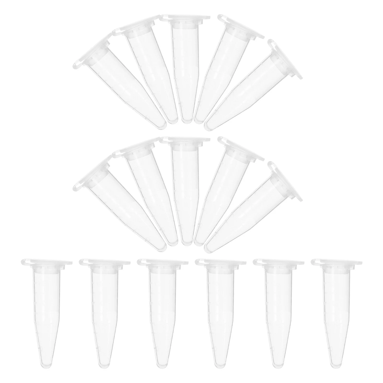

50pcs Centrifuge Tubes 1.5Ml Polypropylene Clear Graduated Conical Bottom Tubes For Sample Use Leakproof