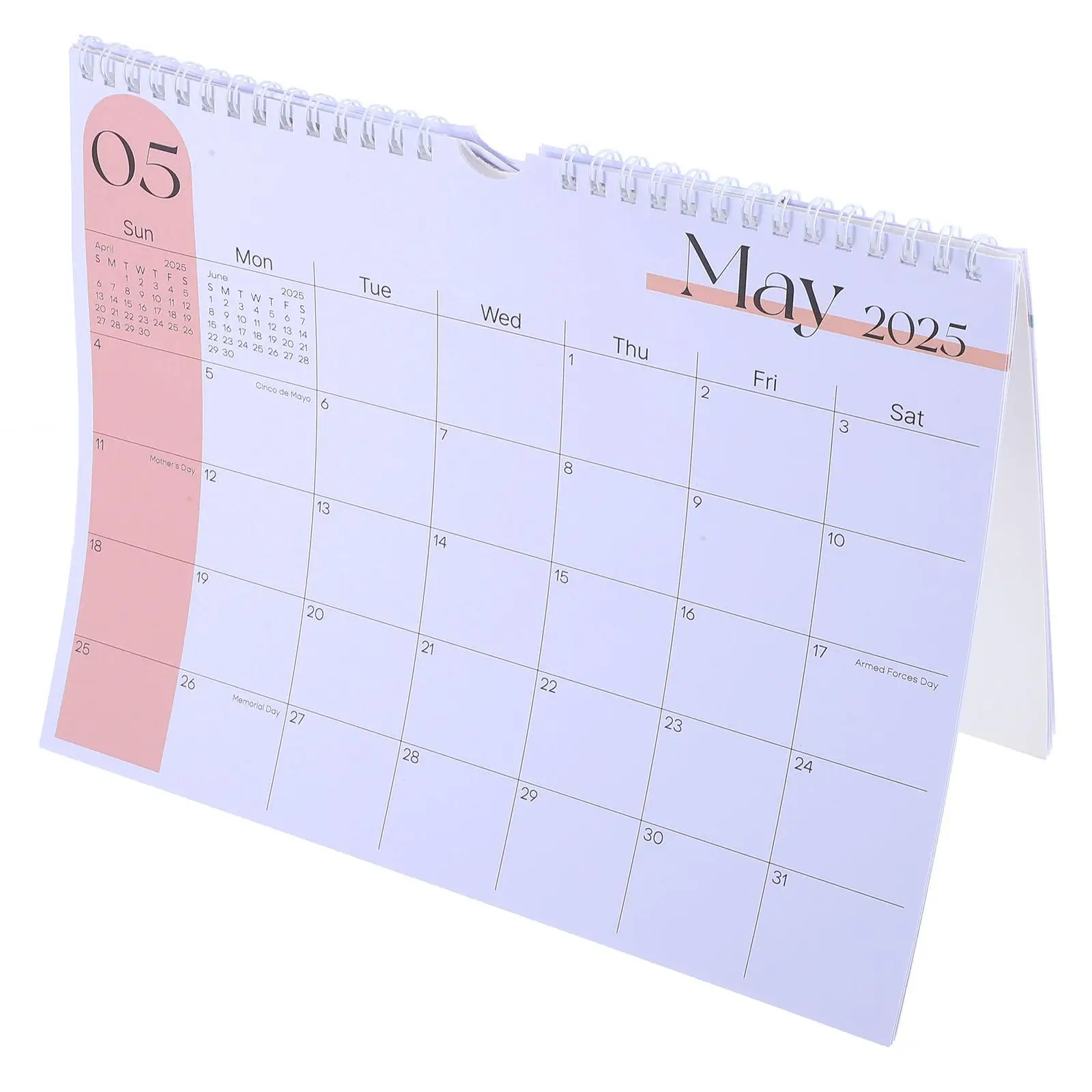 

2025 Hanging Wall Calendar Small Desk Tear Away Bohemia Table Calendars Paper Desktop Office