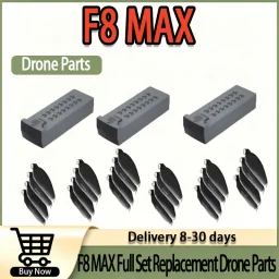 7.4V 3000mAh LiPo Battery for Drone with Propellers And USB Charger - Drone Arms Included