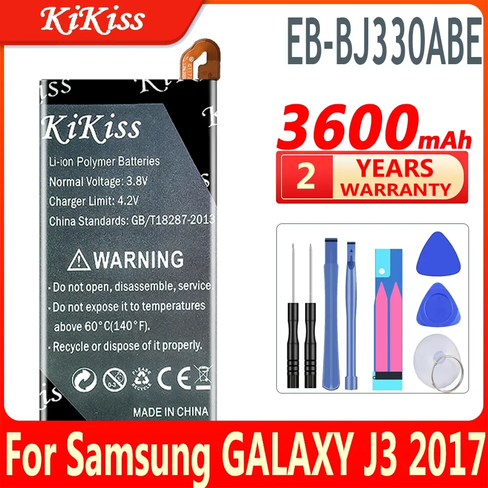 

Аккумулятор KiKiss EB-BJ330ABE для Samsung GALAXY J3 2017 SM-J330 J3300 SM-J3300 SM-J330F/DS SM-J330FN SM-J330G SM-J330L