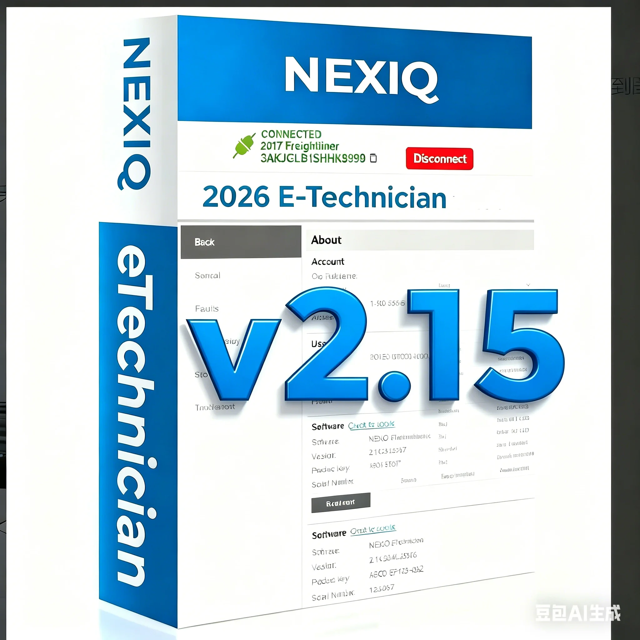 NEXIQ E-TECHNICIAN 2.15 Software product image