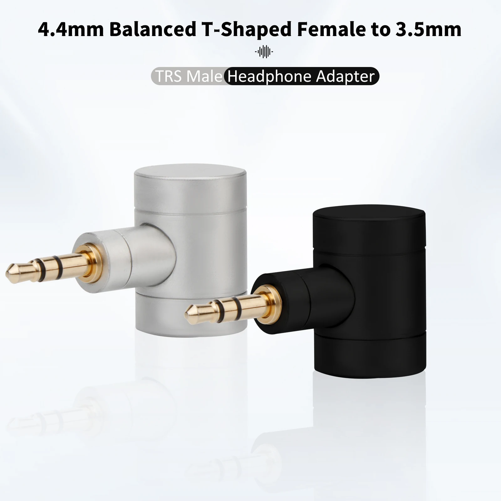 

HIFI Right Angle 4.4 Balanced Earphone Adapter 4.4mm Female to 2.5mm 4Pole/3.5mm 3Pole Male Plug for SONY PHA-2A , Music Players