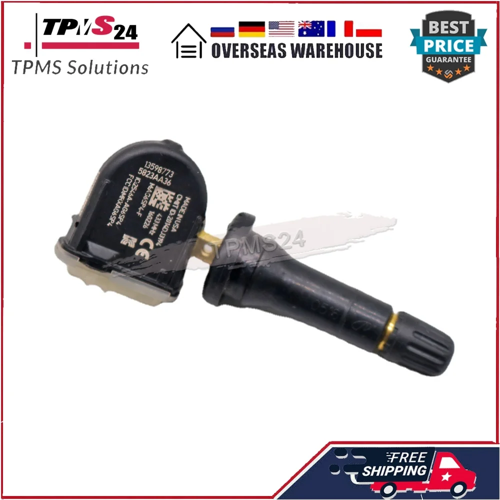 Dla Buick LaCrosse Regal Cadillac CT6 Chevrolet Camaro Cruze Malibu Volt 433MHz czujnik TPMS czujnik ciśnienia w oponach 13598773