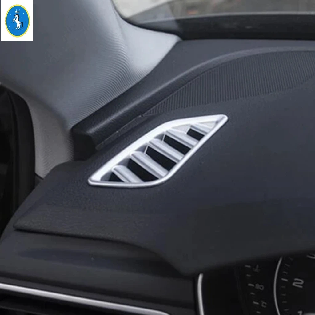 

ABS Auto Dashboard Air AC Conditioning Outlet Vent Decor Panel Cover Trim For Audi A4 B9 2017 - 2020 Matte Interior Accessories