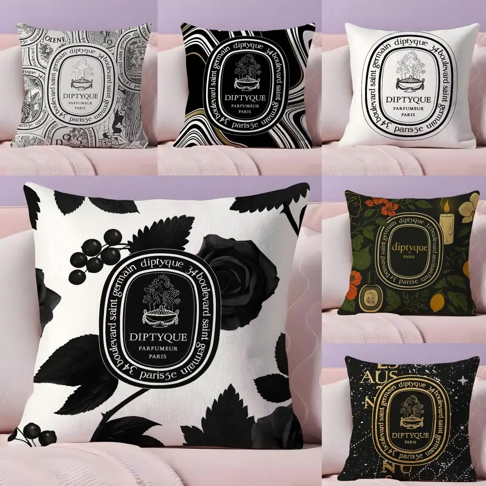Luxury D-Diptyques Cushion Cover Short plush Double-sided Pr