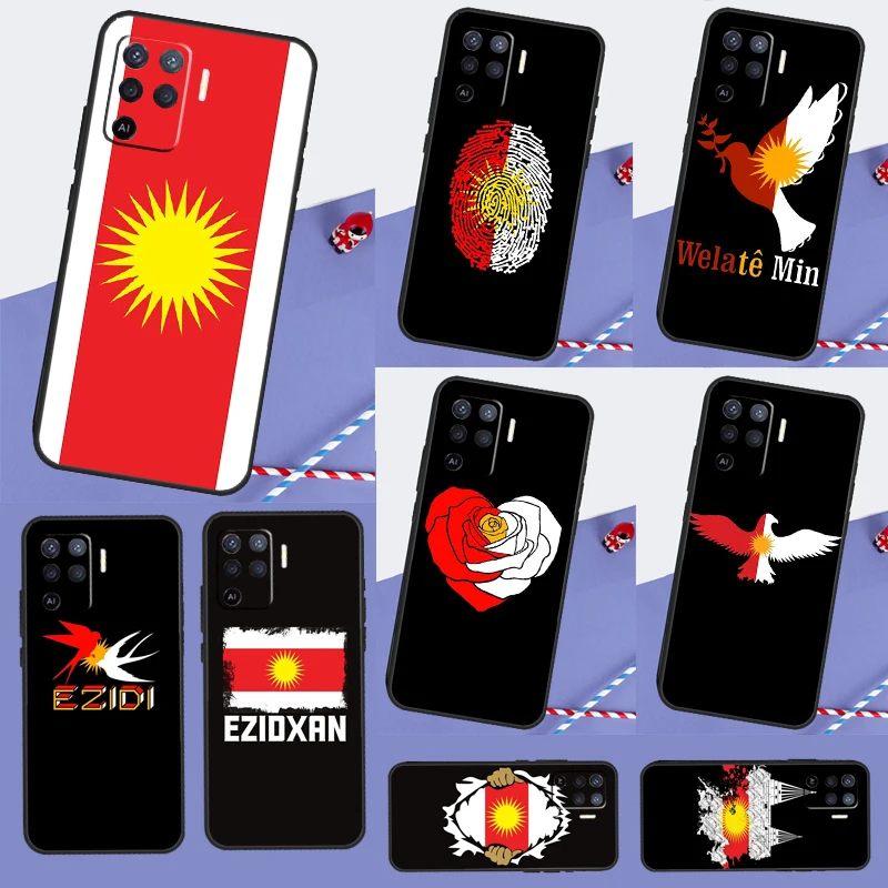 Yazidi Flag Ezidxan For OPPO Find X5 Pro X3 Lite A15 A16 A52 A72 A5 A9 A31 A53 A83 A91 A93 A94 A54 A74 Case