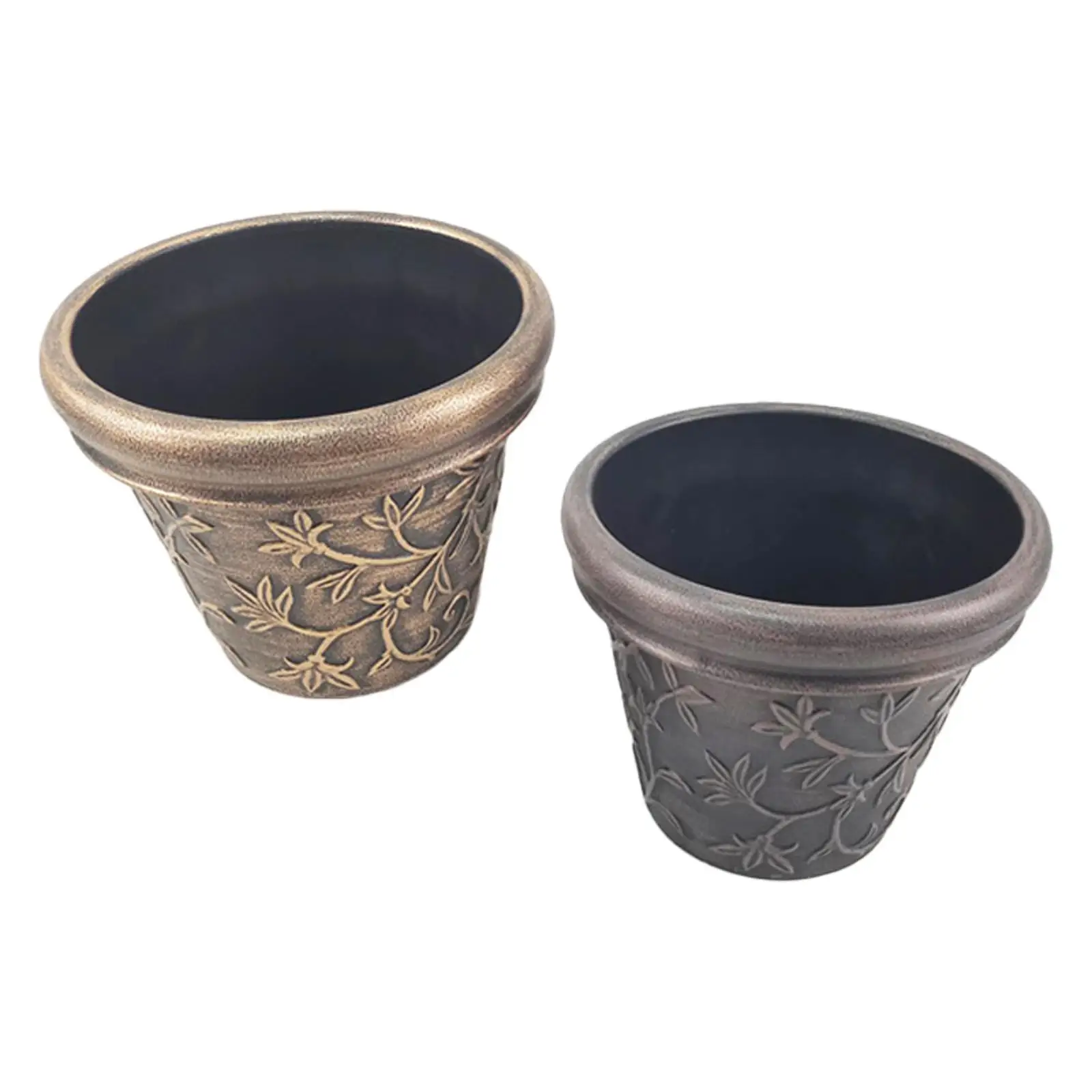 

Flower Pot for Houseplants Reusable Antique Vine Pattern Rustic Planter for Balcony Indoor Outdoor Home Decor Patio Garden