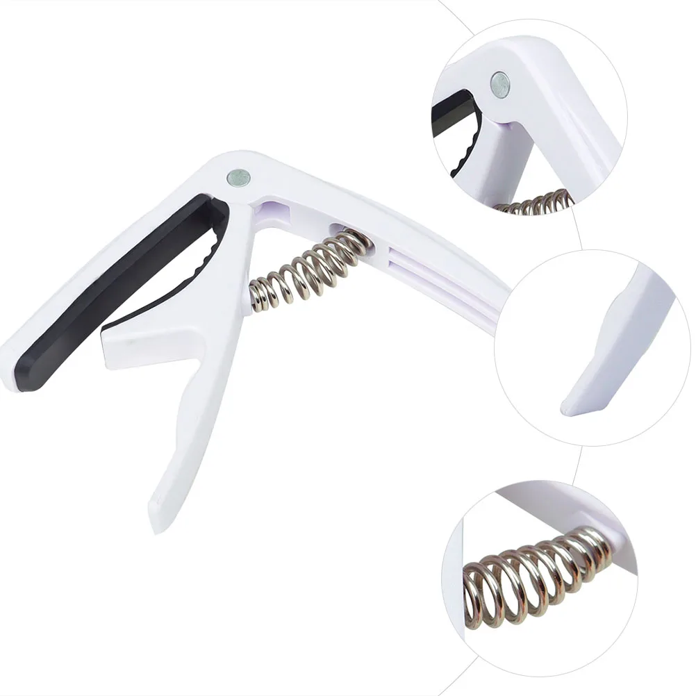 

Adjustable Guitar Capo for Acoustic Classical Electric String Guitars Even Pressure Smooth Clamping One Hand Operation Folk