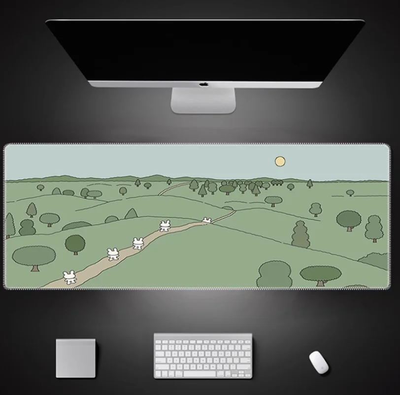 

Mouse Pad Anime Table Rug Setup Gamer Accessories Pad on The Table Kawaii Gaming Keyboard Rug Art Table Computer Mouse Carpet