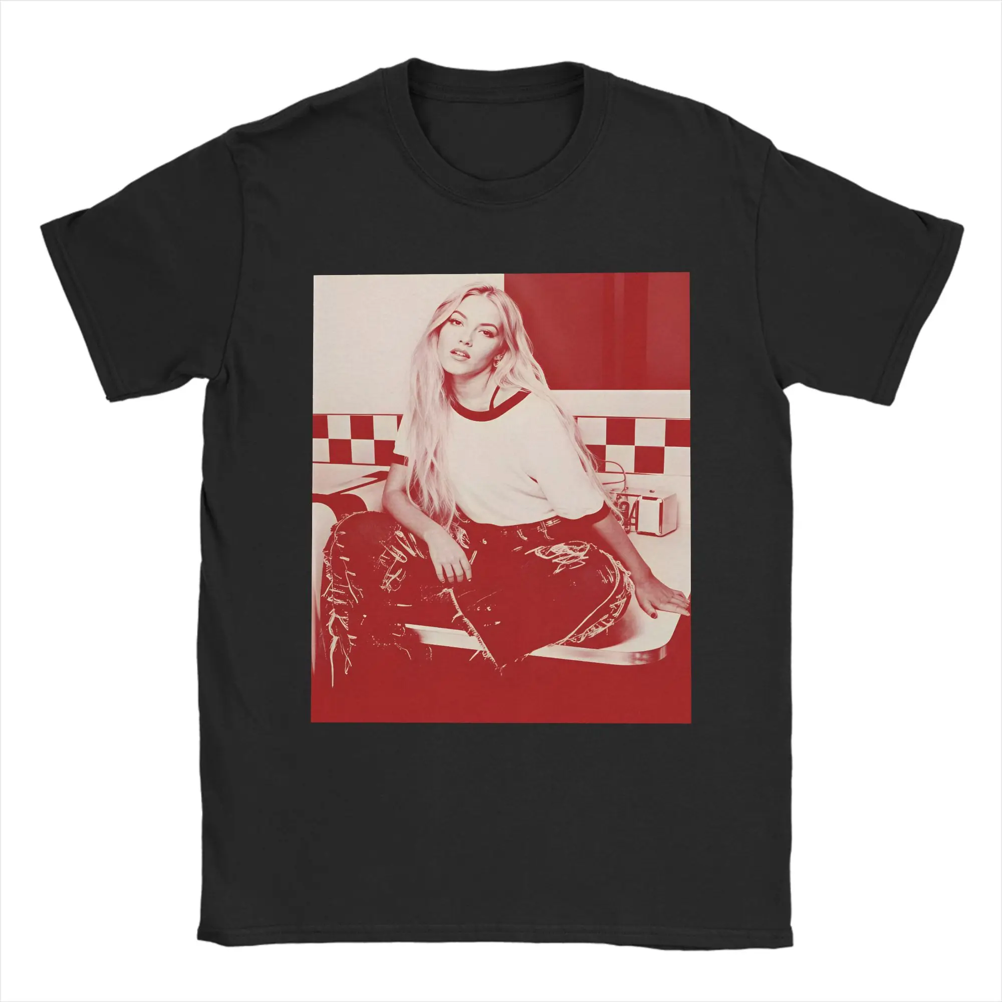 Bad Taste Photo Freya Skye T Shirt Summer  100 Cotton T Shirts For Couple Harajuku Design Short-Sleeve Y2K Funny Top Tees