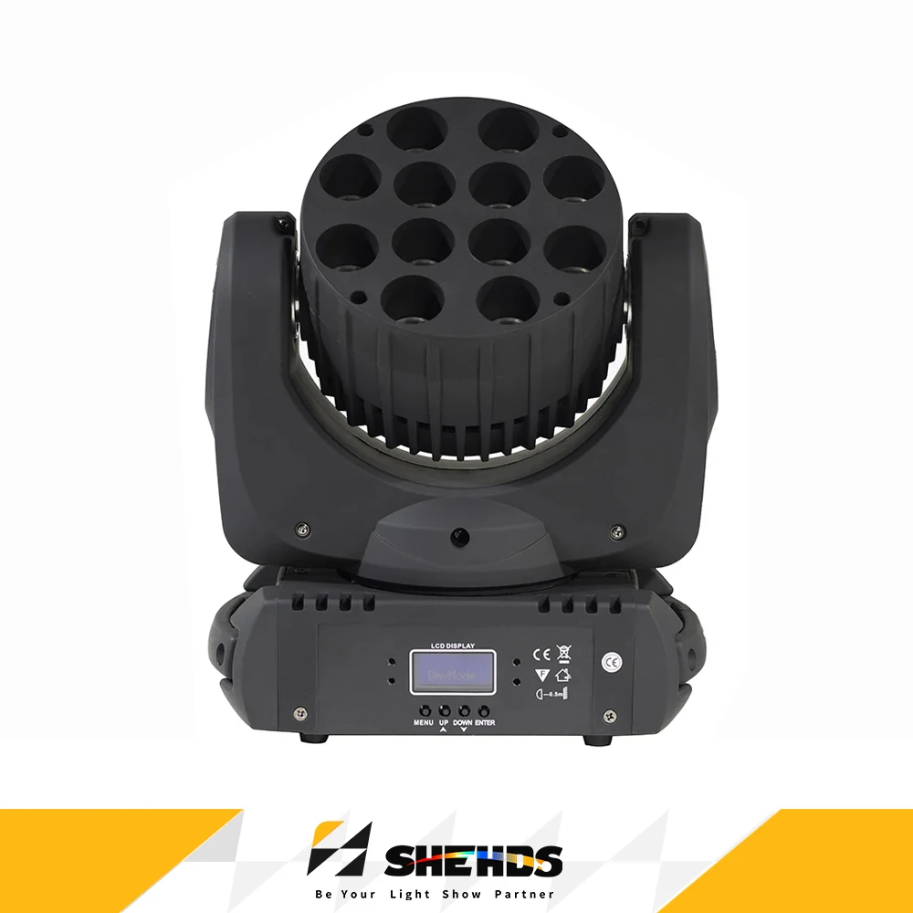 

12x12w RGBW LED Moving Head Wash Stage Lighting DMX 512 DJ Lights For Disco Party Wedding Nightclub Lights