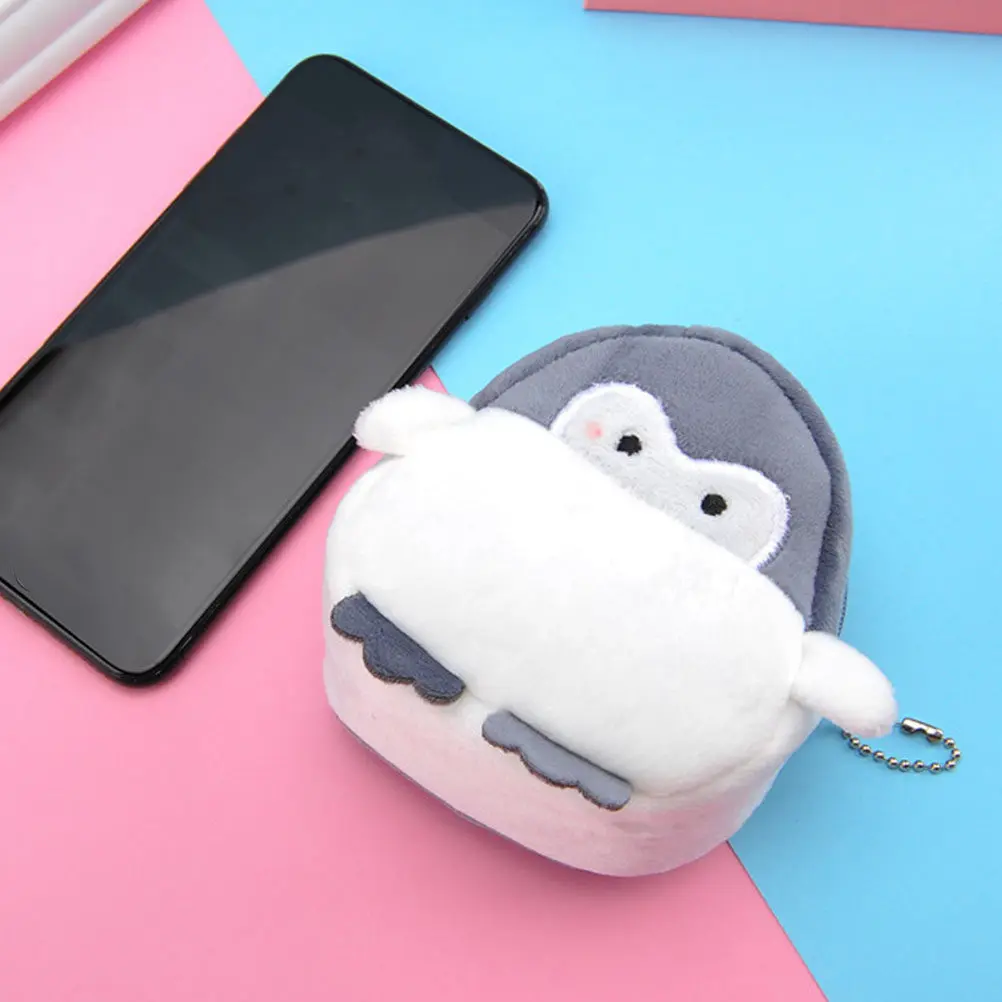 

2 шт. мини-кошельки для монет с милым мультяшным дизайном, сумка для мелочи для девочек, компактный держатель для денег, органайзер для ключей