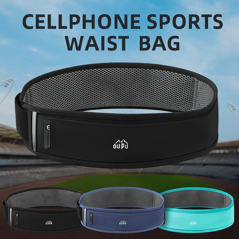 

Ultra-Thin Sport Mobile Waist Bag High Elastic Multifunctional Running Waist Bag Storage Large Capacity Sports Phone Bag