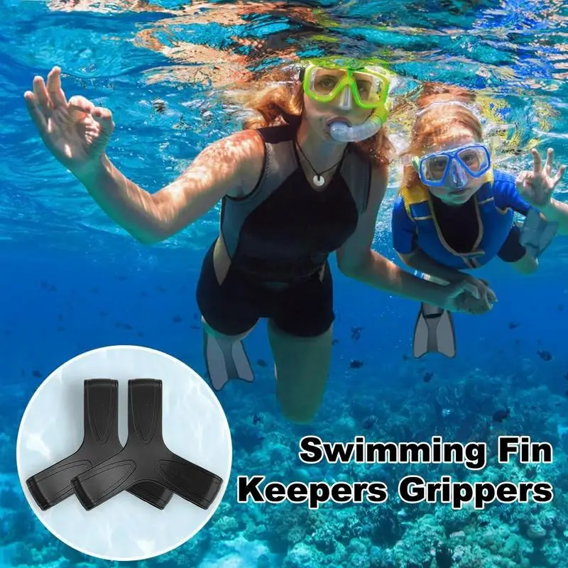 Scuba Fin Holder Diving Fins Gripper Diving Equipment Elastic Fin Keepers Gripper Diving Fixed Triangle Belt For Swimming Adults