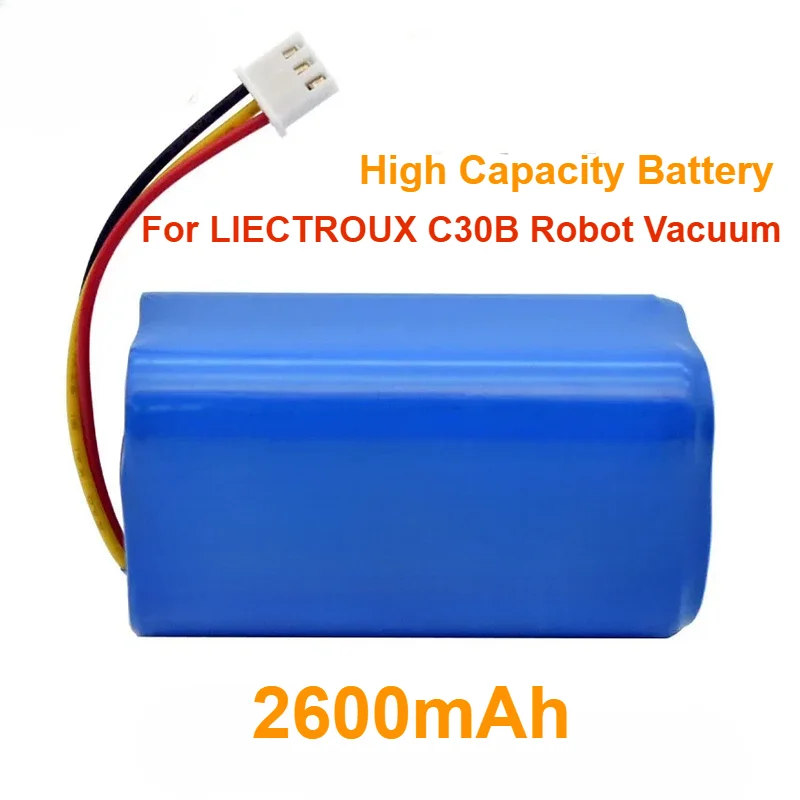 

For LIECTROUX C30B Robot Vacuum Cleaner 2600mAh Lithium Cell 1pc/pack High Capacity Battery