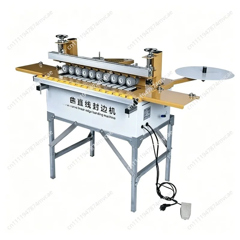 Semi-Automatic Curved Edge Banding Machine,750 Model High-Speed Panel Edge Sealing Equipment for Woodworking