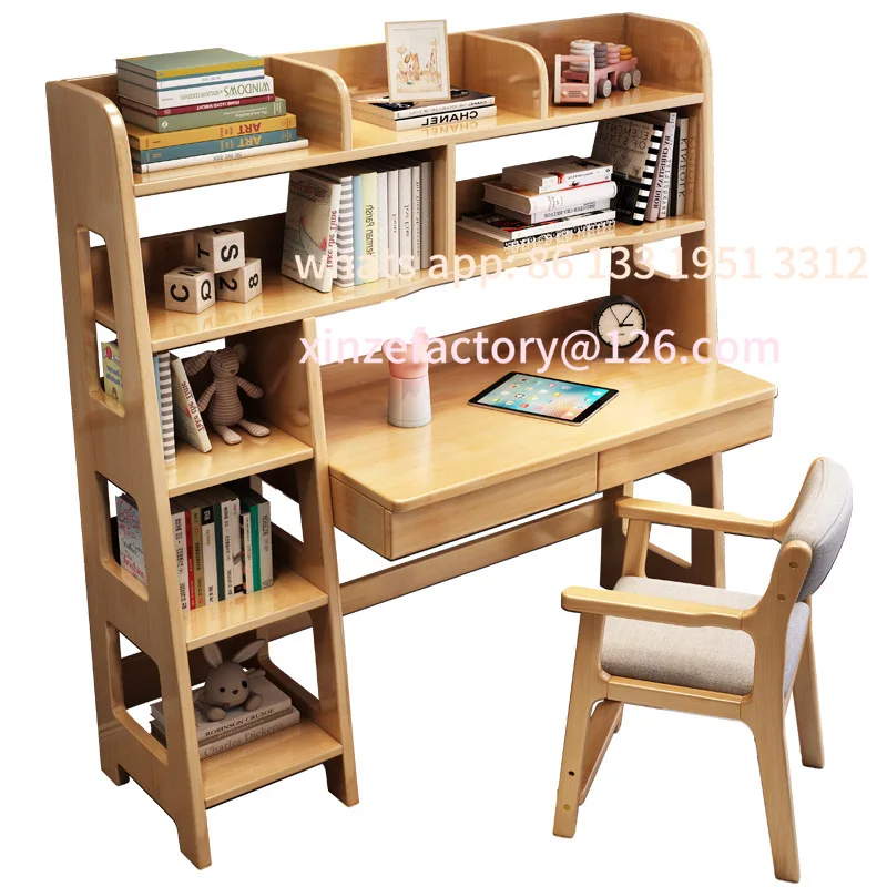 

All-in-one writing table, home student computer table, bedroom, children's study table and chair combination log