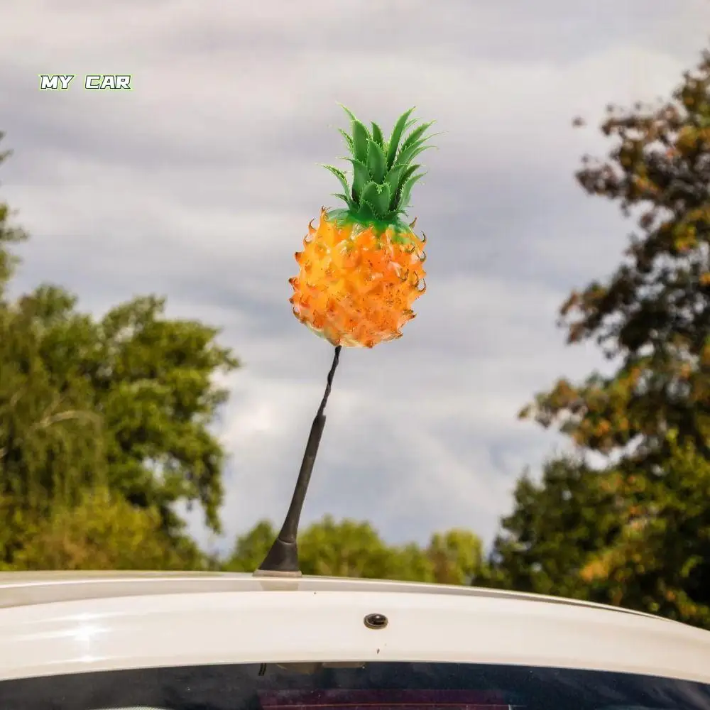 

Unique Pineapple Car Trunk Decor Decoration Three-dimensional 3D Realistic Pineapple Ornament Plastics Car Pineapple Motorcycle