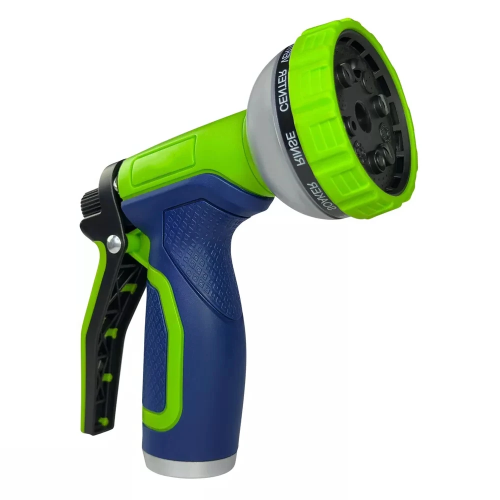 

Garden Hose Sprayer Nozzle with 8 Adjustable Watering Patterns,Rear Trigger Plastic Water Nozzles with Comfi-Grip for Household