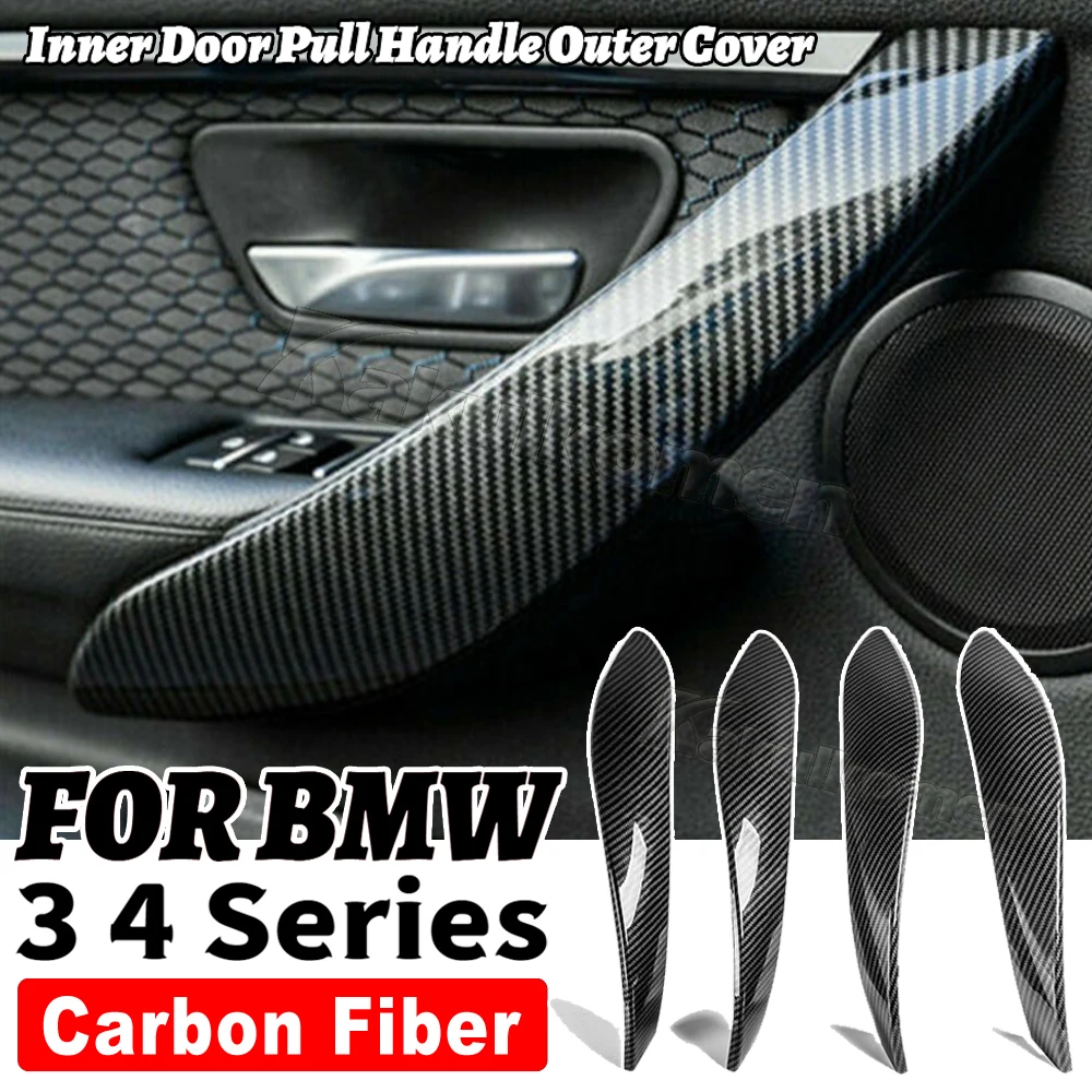 Upgraded Interior Door Pull Handle Inside Panel Trim Replacement For BMW 3 4 Series M3 M4 F30 F80 F31 F32 F33 F34 F35 F36 F82