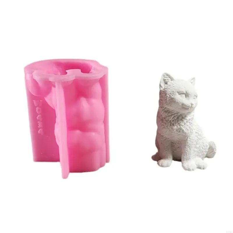 

R3MC Flexible and Easy to Clean Cats Silicone Ornament Mould for Crafts Project