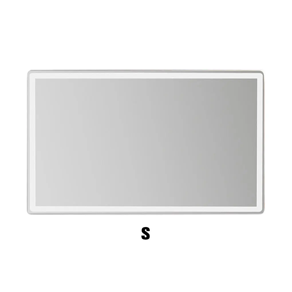 Clear Polished Surface Car Cosmetic Mirror For Flawless Makeup Lightweight And Compact Without Oval Large Silver