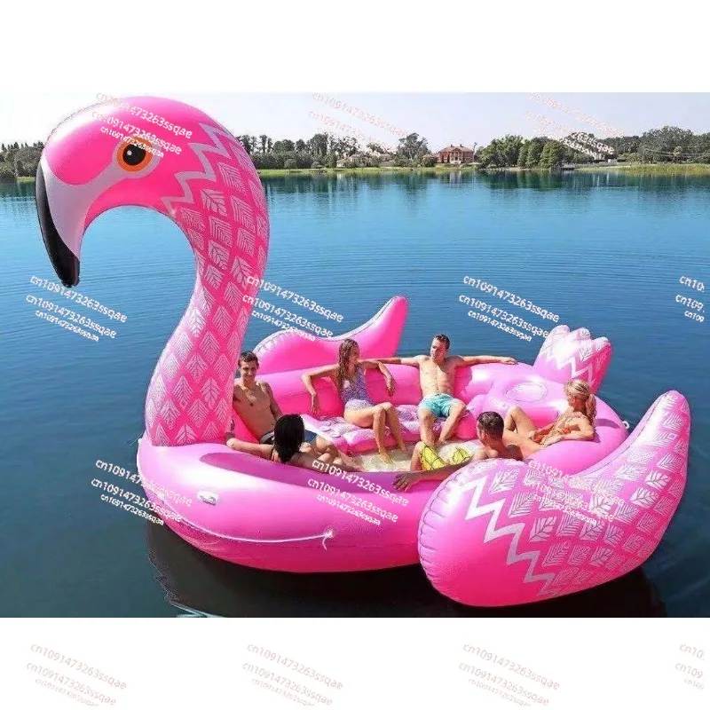 Inflatable Island Flamingos 6 people