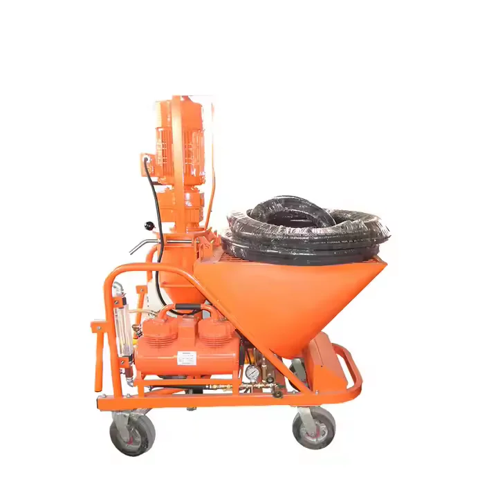 Plaster Spraying Machine for Mortar Cement Concrete Gypsum Lime Maria Glass with Audio Mixer