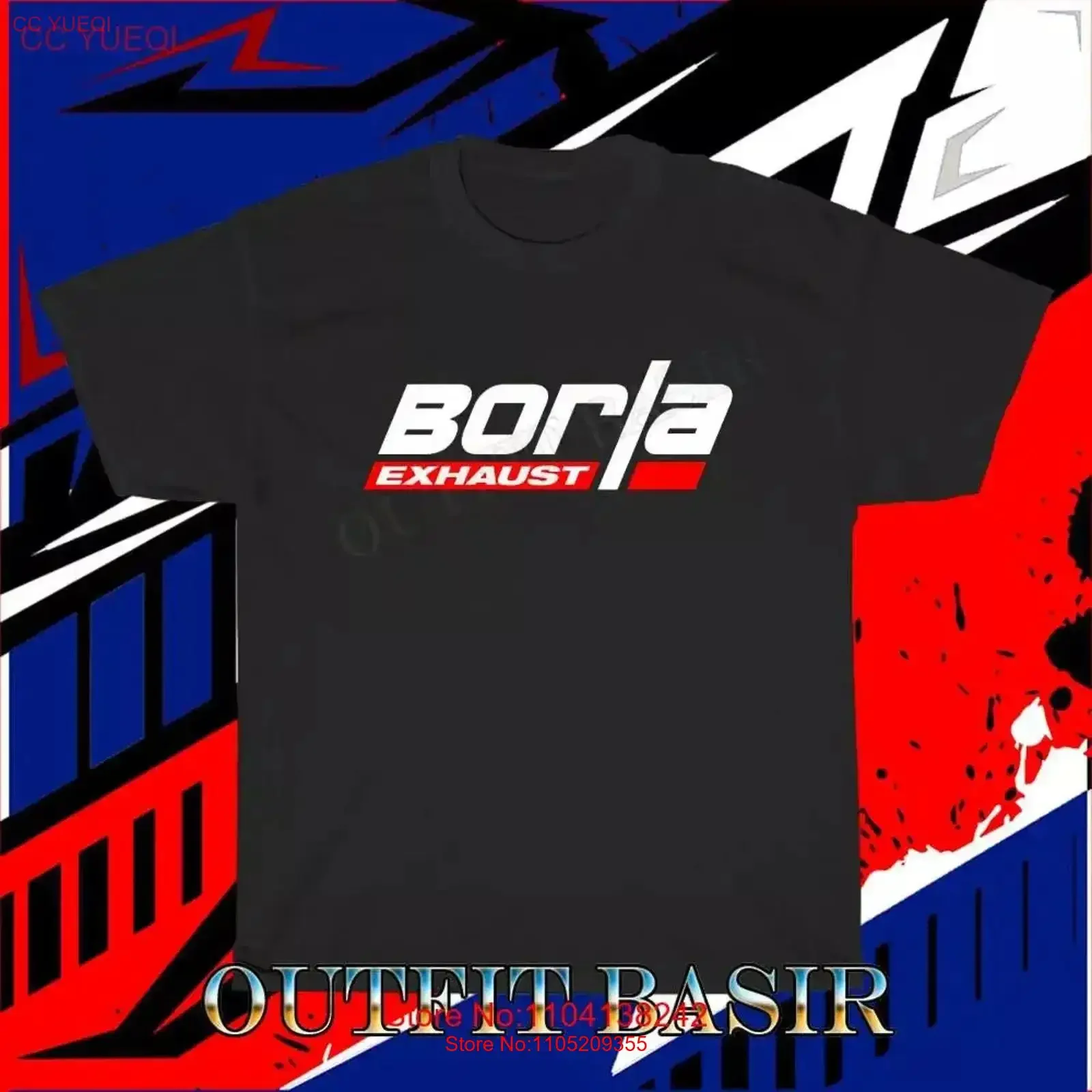 جديد BORLA العادم شعار تي شيرت مضحك حجم S إلى 5XL خمر غسلها لينة الشارع الشهير موضة امتدت أوم للجنسين عادية #1