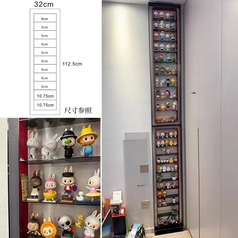

Display box Transparent display cabinet Wall-mounted blind box Figure storage cabinet Tide play display stand
