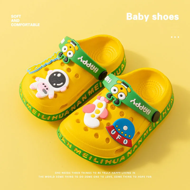 Children Garden Shoes Cute EVA Cartoon Beach Sandals Babies Summer Slippers High Quality Soft Kids Outdoor Slippers Flip Shoes