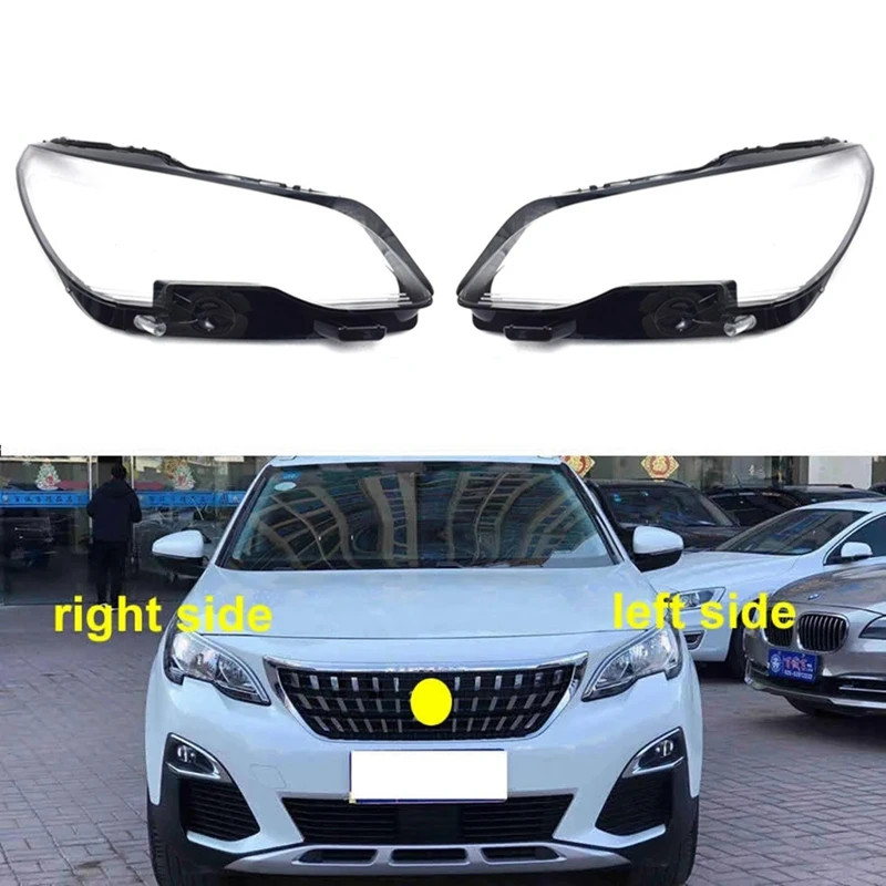 

Car Headlight Shell Lamp Shade Transparent Lens Cover Headlight Cover For Peugeot 4008 2016 2017 2018 2019