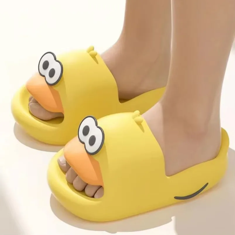 

Women Home Slipper Cloud Duck Cartoon Cute Sandals Summer Flip Flops Beach Slides Casual Room House Shoes Female Men Male