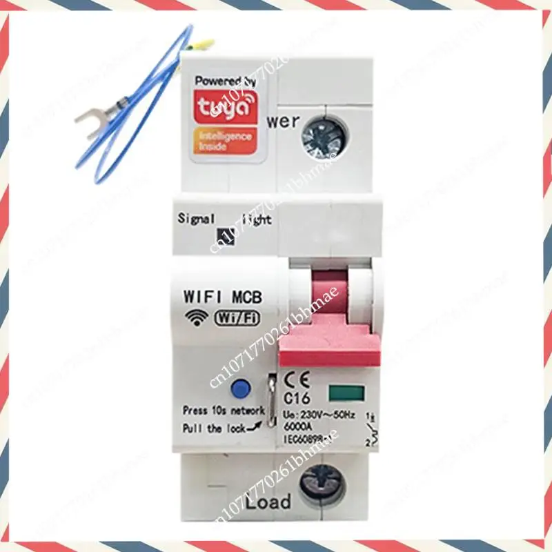 -A21Z TUYA Smart WIFI Contatore di energia Interruttore automatico 1P con misurazione Kwh, monitoraggio del relè timer e protezione dalle perdite