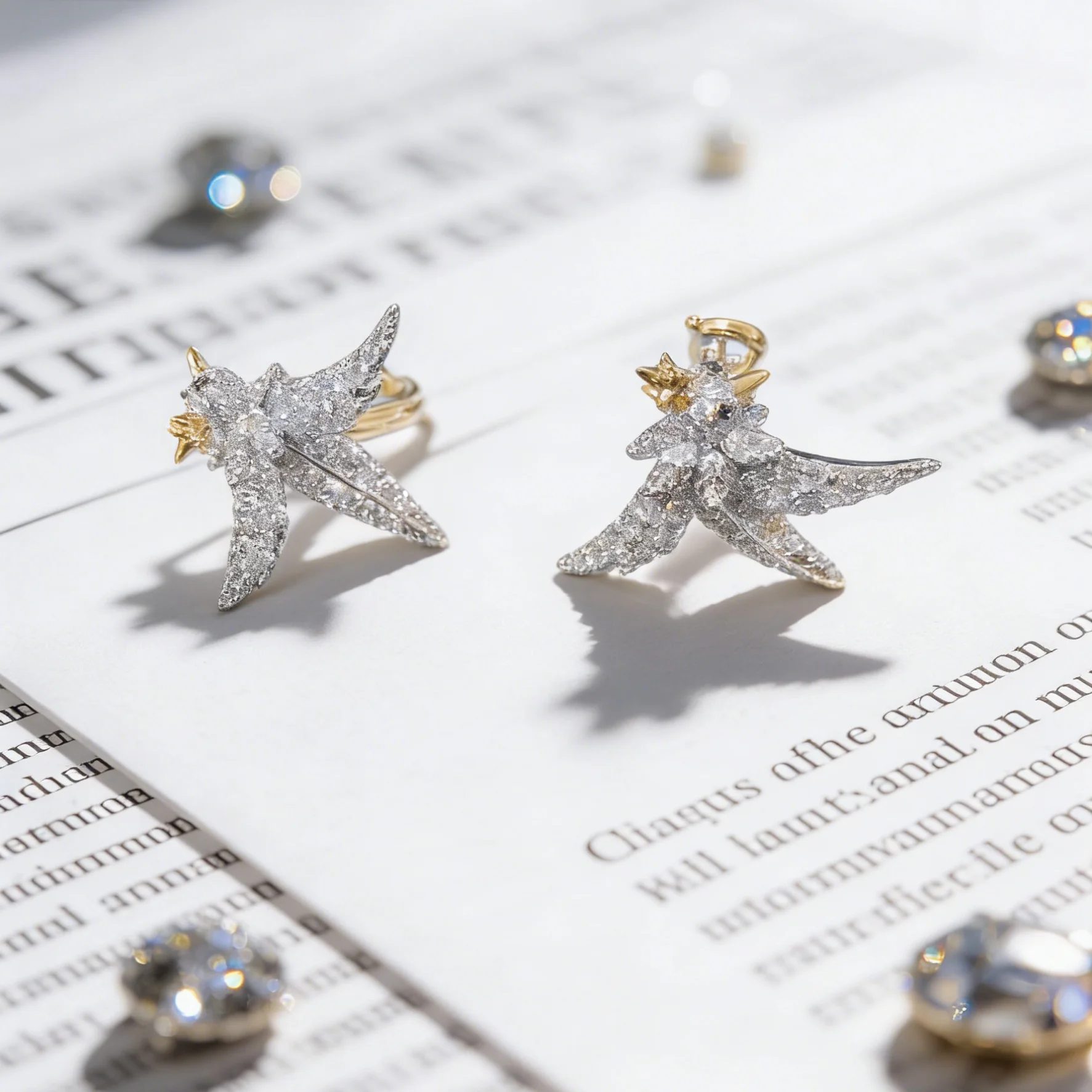 

Модные асимметричные серьги-ласточки из стерлингового серебра 925 пробы с кубическим цирконием, элегантный подарок