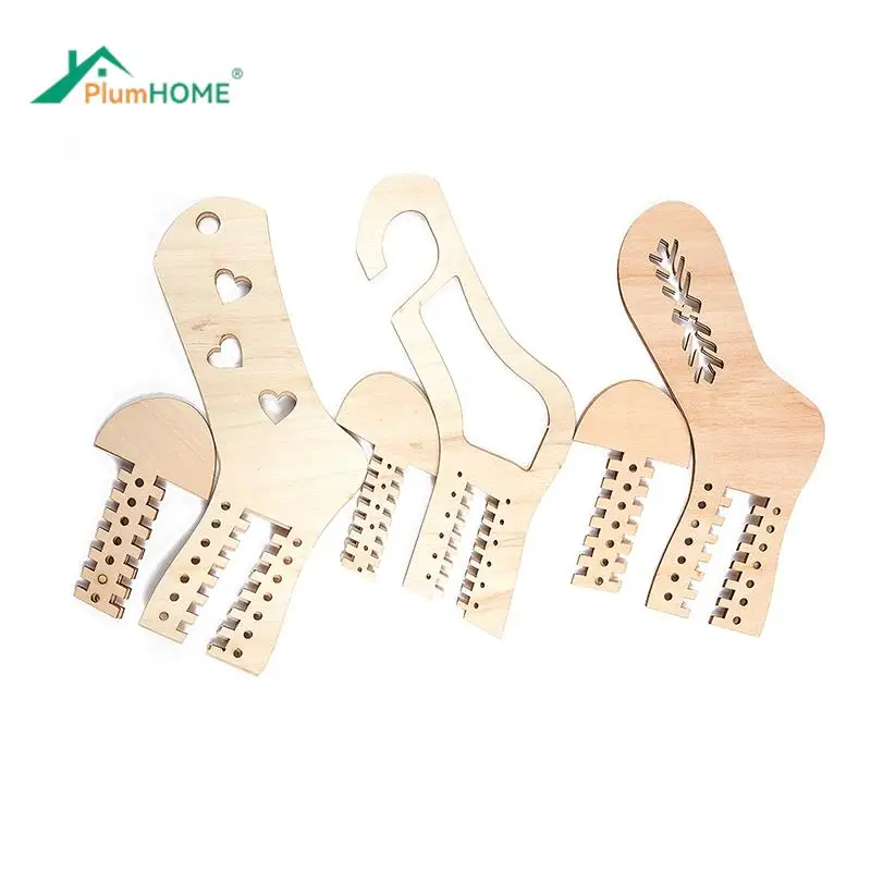 2 Pcs Wooden Sock Blocker Stretchers Stocking Display Handmade Hand Knitting Mold Tool Weave Yarn Handicrafts Gift For Knitters