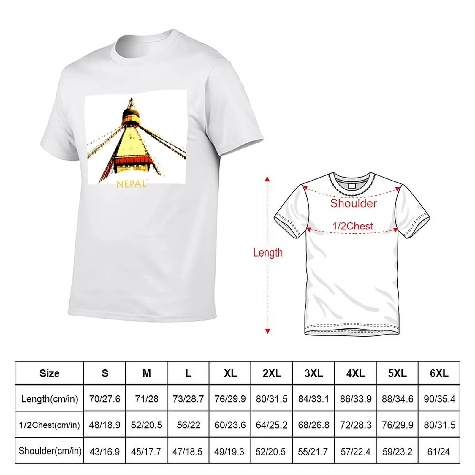 Nepal T-Shirt t shirts for man cotton soft man t shirts graphic graphic t shirts for man T-shirt